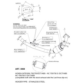 Leovince Kit Collettori Racing Honda NC 700 S/X/DCT/ABS 8069