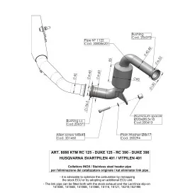 Leovince Decatalizzatore No Kat Husqvarna VITPILEN 401 8086