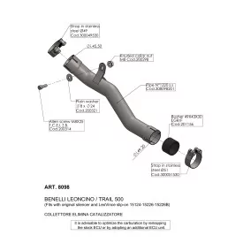Leovince No Kat Dacatalyzer Benelli Leoncino 500 8098