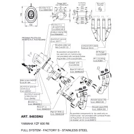 Leovince Yamaha YZF-R6 FACTORY S 8483SNU