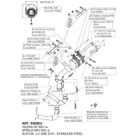 Leovince Aprilia SRV 850 LV ONE EVO 8565EU