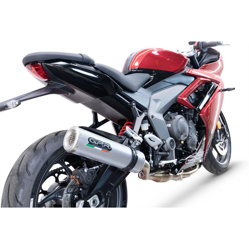 GPR Triumph Daytona 660 2023/2025 E5.T.100.CAT.M3.INOX GPR Triumph Daytona 660 2023/2025 E5.T.100.CAT.M3.INOX