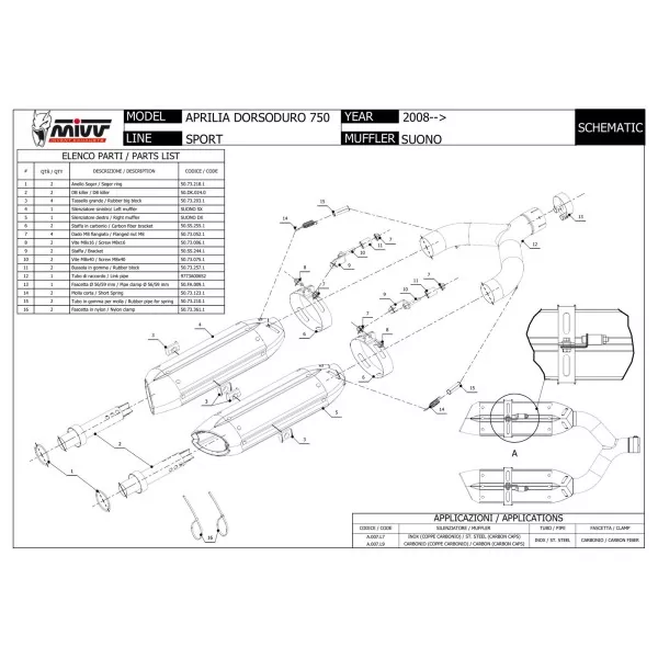 Mivv Suono Aprilia DorsoDuro 750