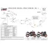 Mivv Scarico Sportivo Completo Carbonio Aprilia RS 660