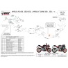 Mivv Sport Exhaust Full System Carbon Aprilia TUONO 660 A.013.LDRC + ACC.045.A1