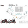 Mivv Sport Exhaust Full System Black Aprilia TUONO 660 A.014.LDRB + ACC.093.A1