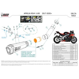 Mivv DELTA RACE Carbonio Aprilia RSV4 A.016.LDRC + ACC.045.A1