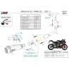 Mivv Echappement Sport Complet Inox Aprilia TUONO 125 A.022.KDRX + ACC.076.A1