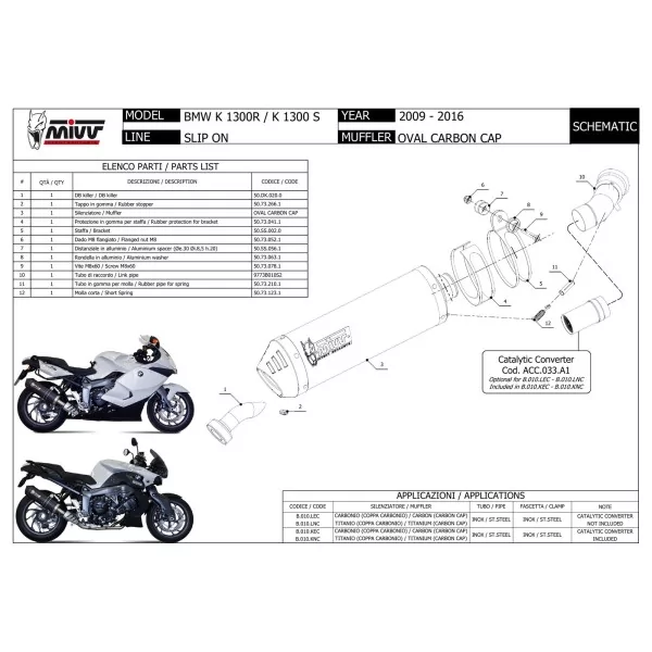 Mivv Oval BMW K 1300 S