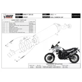 Mivv Oval BMW F 700 GS