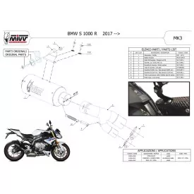 Mivv MK3 Carbono Bmw S 1000 R B.030.LM3C
