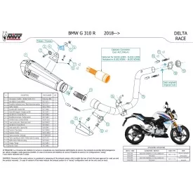 Mivv Delta Race Bmw G 310 R