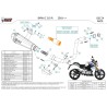 Mivv Komplette Sport-Auspuffanlage Edelstahl Bmw G 310 R B.032.LDRX + ACC.046.A1