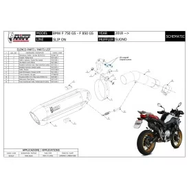 Mivv SUONO Black Bmw F 750 GS