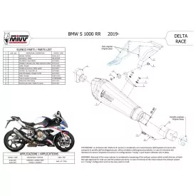 Mivv DELTA RACE Carbono Bmw S 1000 RR B.036.LDRC