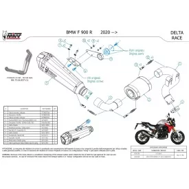 Mivv Delta Race Bmw F 900 R