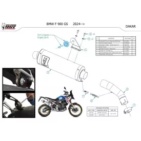 Mivv DAKAR Inox Bmw F 900 GS B.043.LDKX