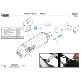 Mivv SPEED EDGE Inox Bmw F 900 GS B.043.LRX