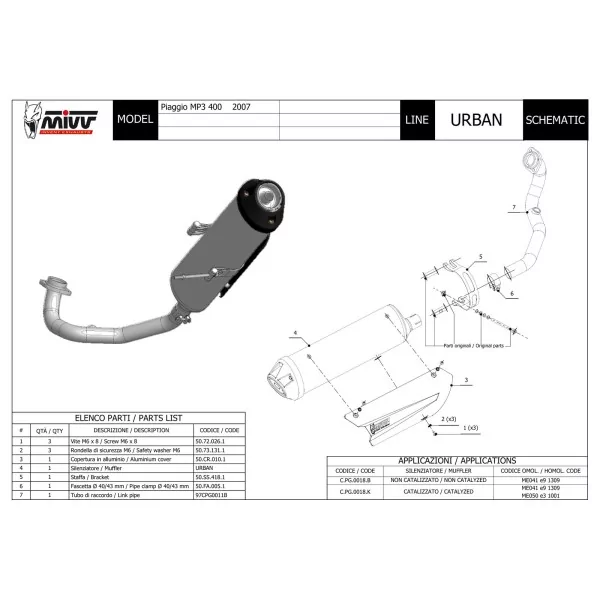 Mivv Urban Piaggio MP3 400