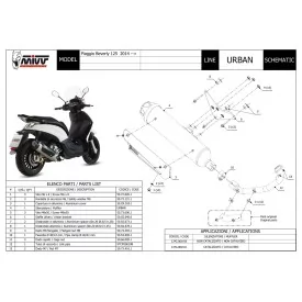 Mivv Urban Piaggio Beverly 125