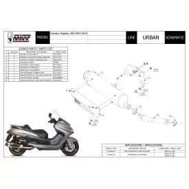 Mivv Urban Yamaha Majesty 400