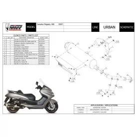 Mivv Urban Yamaha Majesty 400
