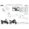 Mivv OVAL Noir fond carbone CF Moto 650MT CF.002.LVC + ACC.077.A1