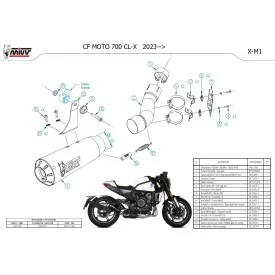 Mivv X-M1 Negro CF Moto 700 CL-X CF.003.LC4B