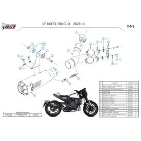 Mivv X-M1 Black CF Moto 700 CL-X CF.003.LC4B