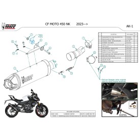 Mivv AK-1 Noir fond carbone CF Moto 450NK CF.004.LZK