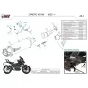 Mivv AK-1 Schwarz Carbon-Endkappe CFMOTO 450NK