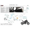 Mivv Sport Exhaust Full System Black CF Moto 300NK CF.007.LC4B + ACC.077.A1
