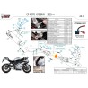 Mivv Sport Exhaust Full System Black carbon end cap CF Moto 675SR-R CF.010.LZK + ACC.099.A1