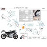 Mivv Scarico Sportivo Completo Titanio CF Moto 675SR-R CF.011.KC4T + ACC.099.A1