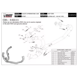 Mivv Decatalizzatore No Kat Ducati Hypermotard 1100