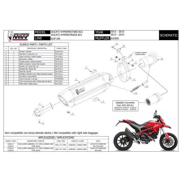 Mivv Suono Ducati Hyperstrada 821