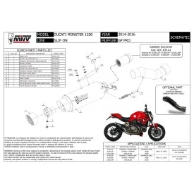 Mivv GP PRO Ducati Monster 1200