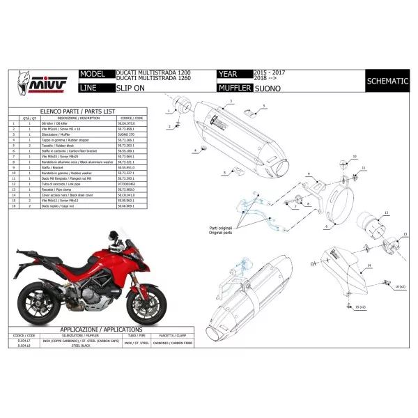 Mivv Suono Ducati Multistrada 1260