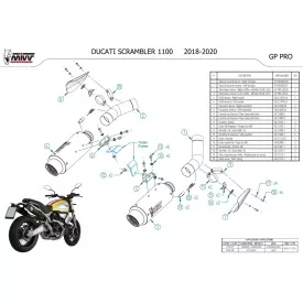 Mivv GPpro Carbonio Ducati SCRAMBLER 1100 D.038.L2P