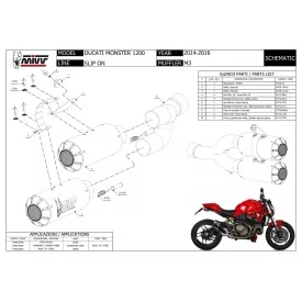 Mivv M3 Ducati Monster 1200
