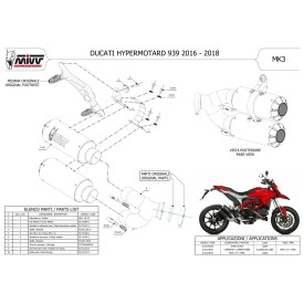 Mivv MK3 Negro Ducati HYPERMOTARD 939 D.043.SM3B