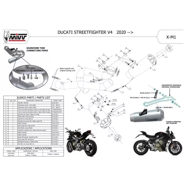 Mivv X-M1 Nero Ducati STREETFIGHTER V4