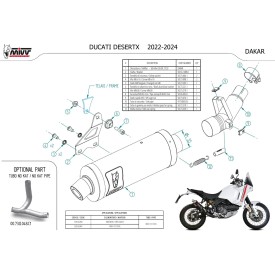 Mivv DAKAR Negro Ducati DESERTX D.053.LDKB