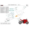 Mivv DELTA RACE Inox Ducati SUPERSPORT 950 / S D.054.LDRX + ACC.046.A1