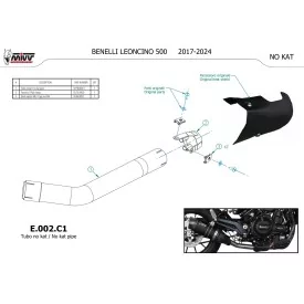 Mivv Decatalizzatore No Kat Benelli Leoncino 500