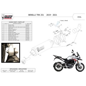 Mivv OVAL Inox Benelli TRK 251 E.006.LX1