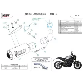 Mivv MK3 Benelli Leoncino 800