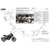 Mivv Komplette Sport-Auspuffanlage Schwarz Benelli LEONCINO 125 E.007.LC4B + ACC.073.A1
