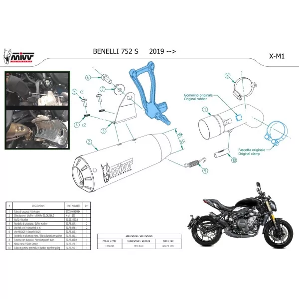 Mivv X-M1 Nero Benelli 752 S