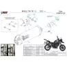 Mivv OVAL Black carbon end cap Benelli TRK 702 / X E.012.LVC